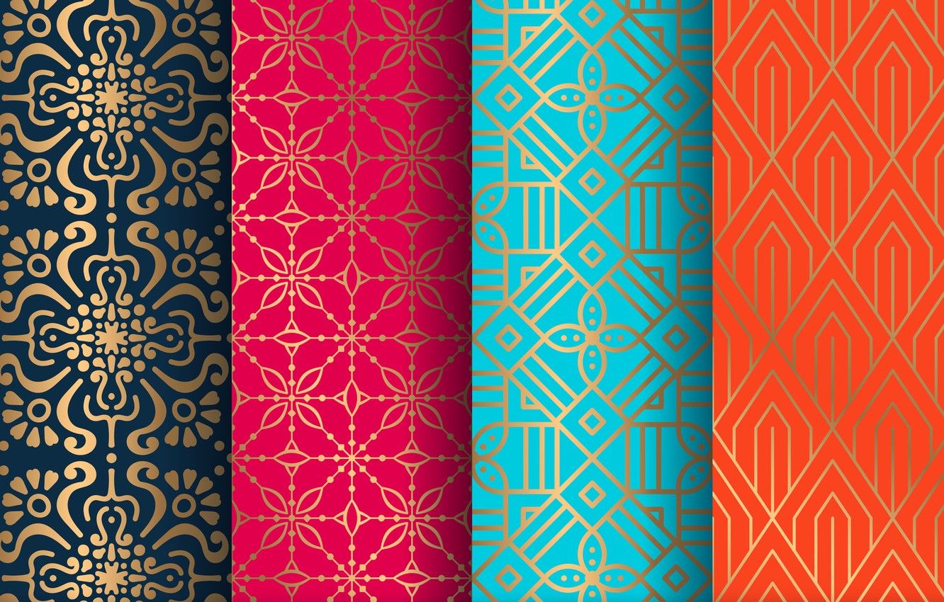 Red Gold Blue Wallpapers Wallpaper Cave