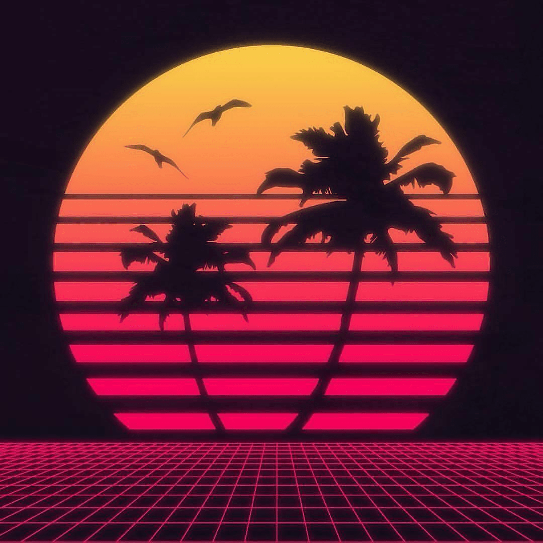 Retro Orange Sun Cyberpunk Wallpapers Wallpaper Cave