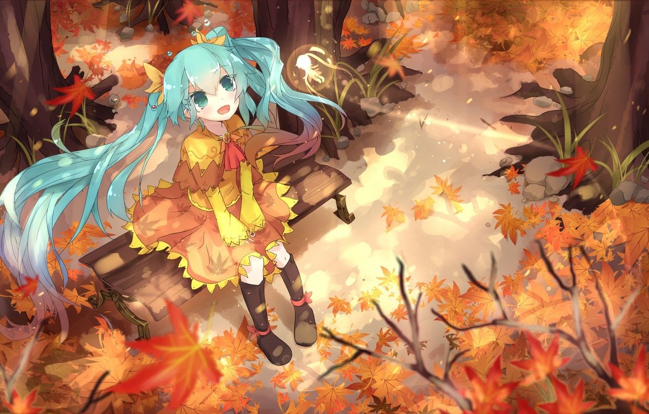 Autumn Anime Wallpapers Wallpaper Cave