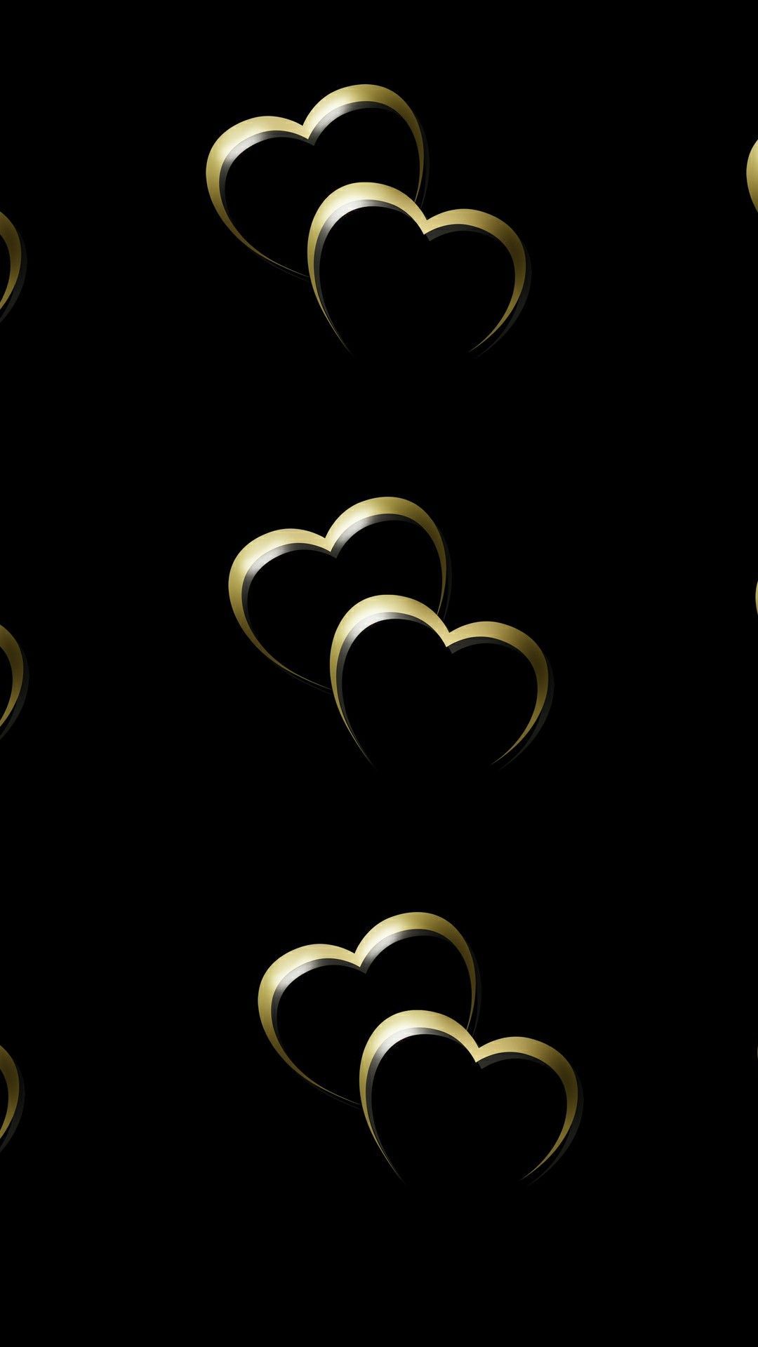 Golden Hearts Wallpapers Wallpaper Cave