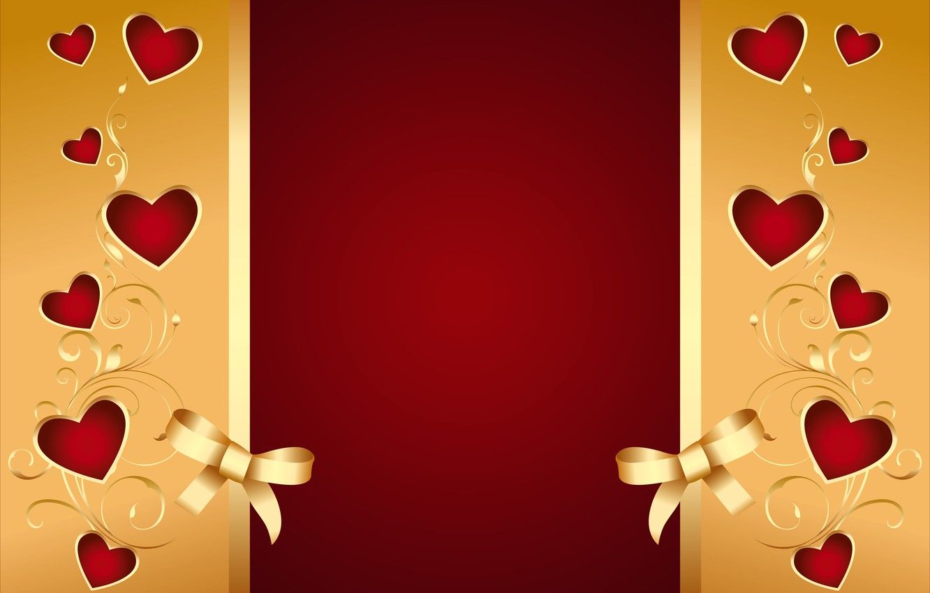 Golden Hearts Wallpapers Wallpaper Cave