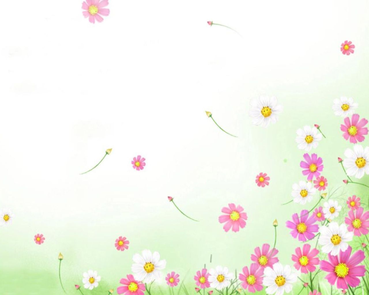 Cartoon Flowers Wallpapers Wallpaper Cave