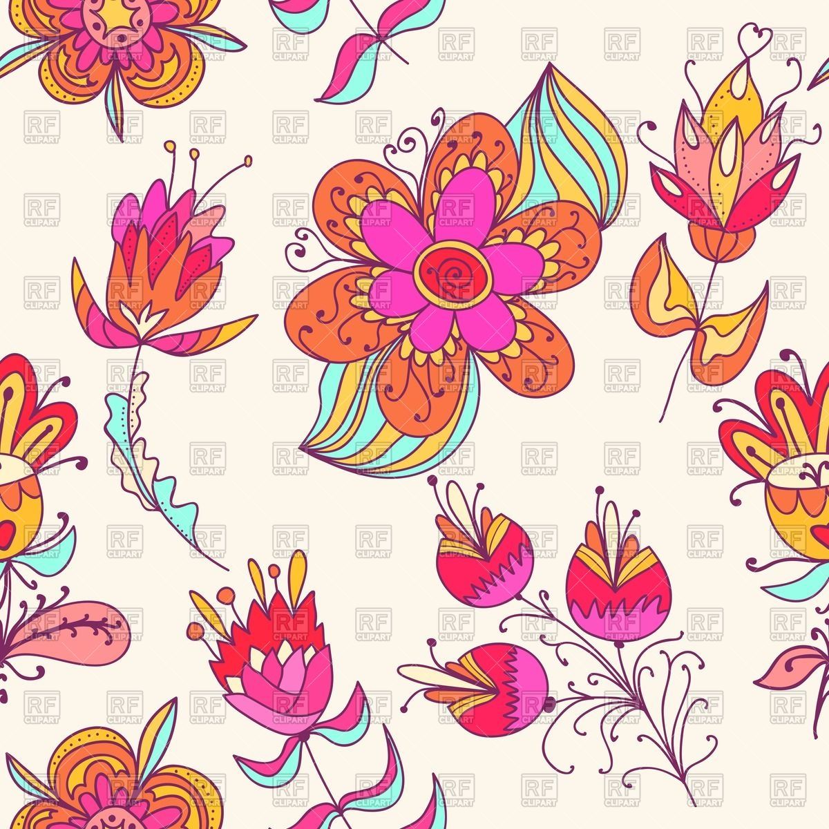 Cartoon Flowers Wallpapers Wallpaper Cave
