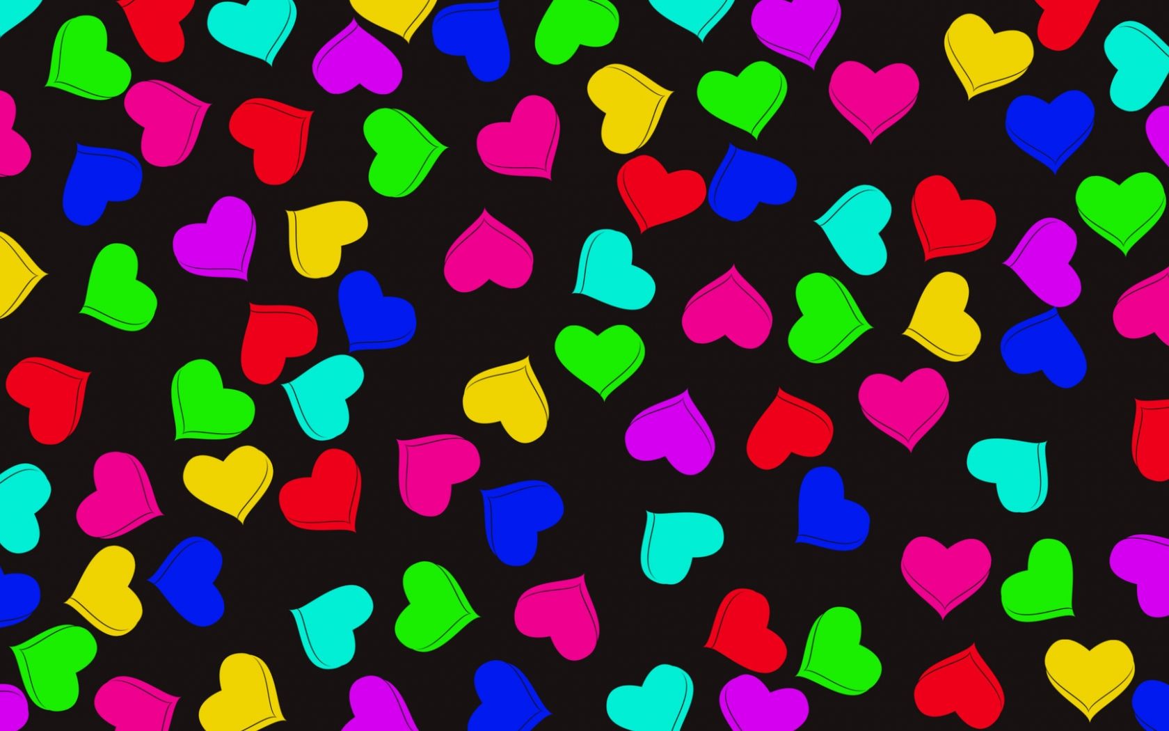 Rainbow Hearts Wallpapers Wallpaper Cave