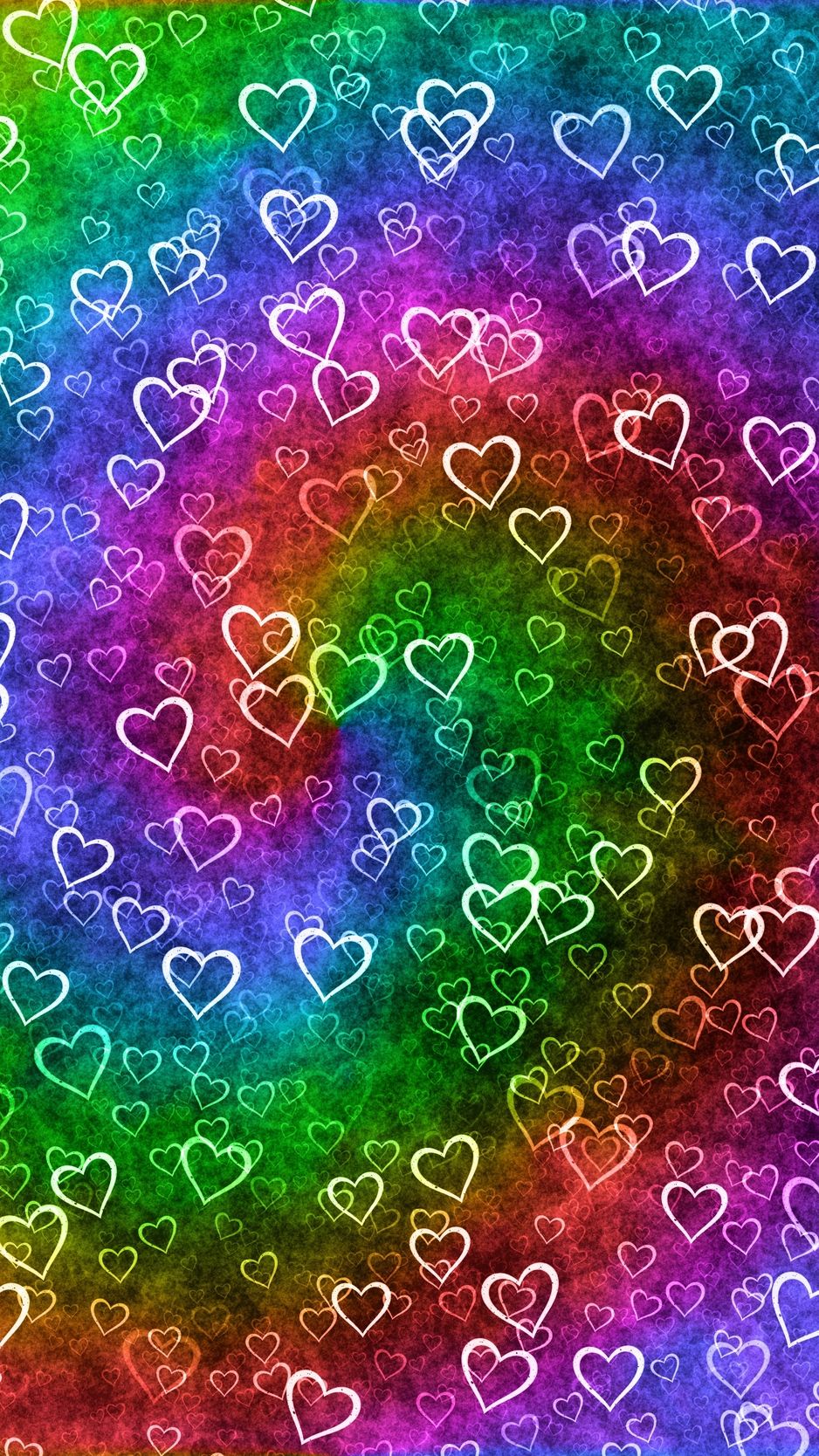 Rainbow Hearts Wallpapers Wallpaper Cave