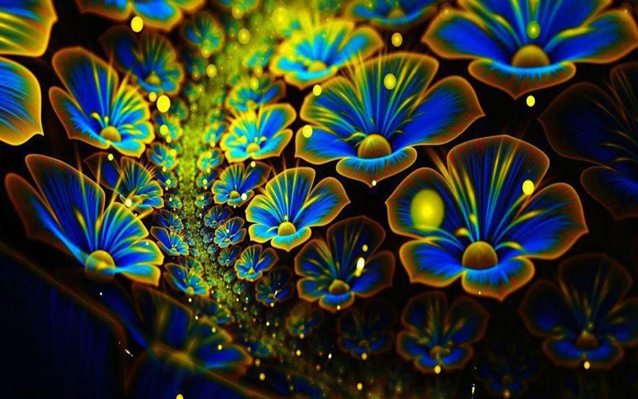 Neon Flowers Wallpapers Wallpaper Cave