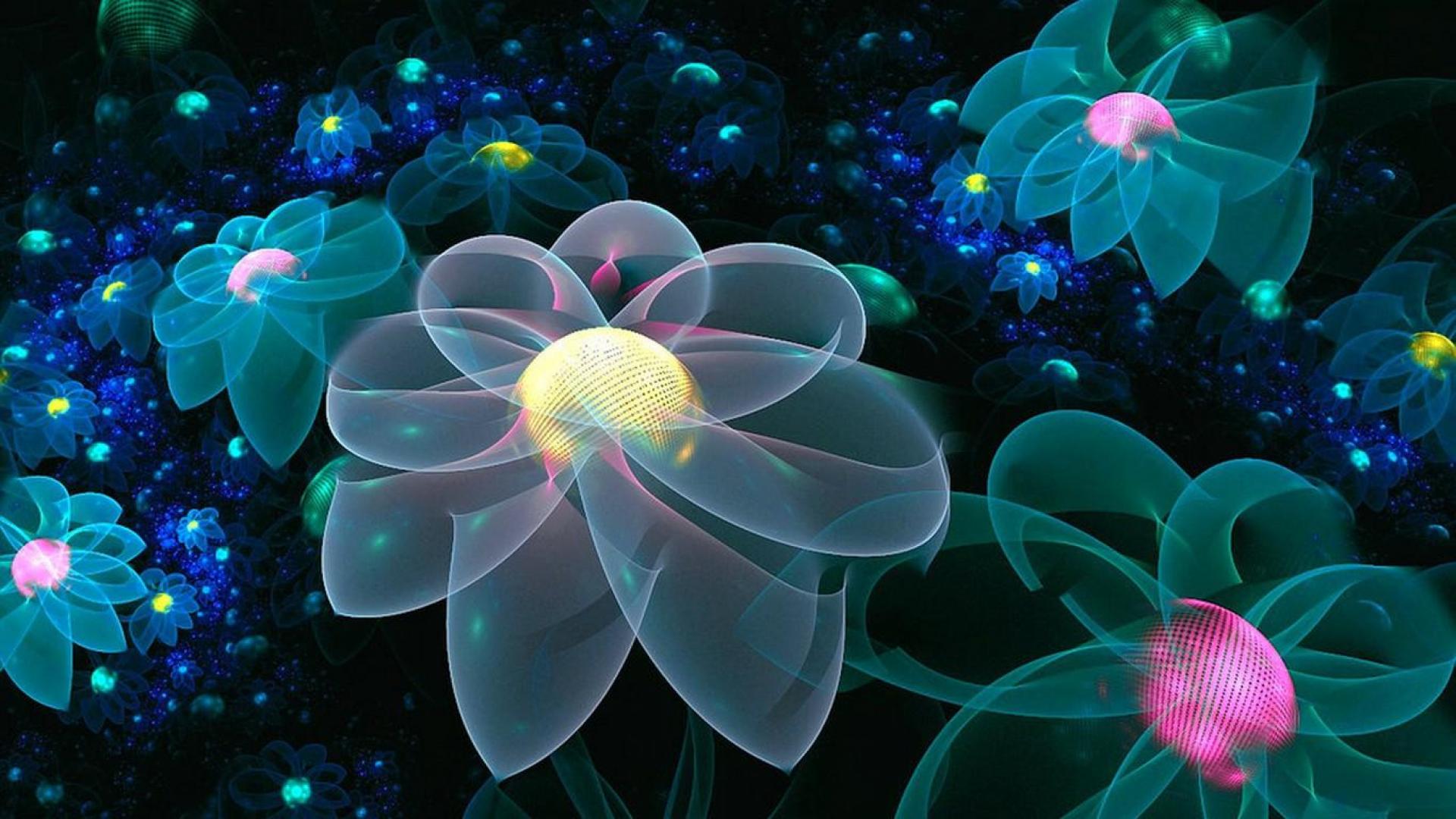 Neon Flowers Wallpapers Wallpaper Cave