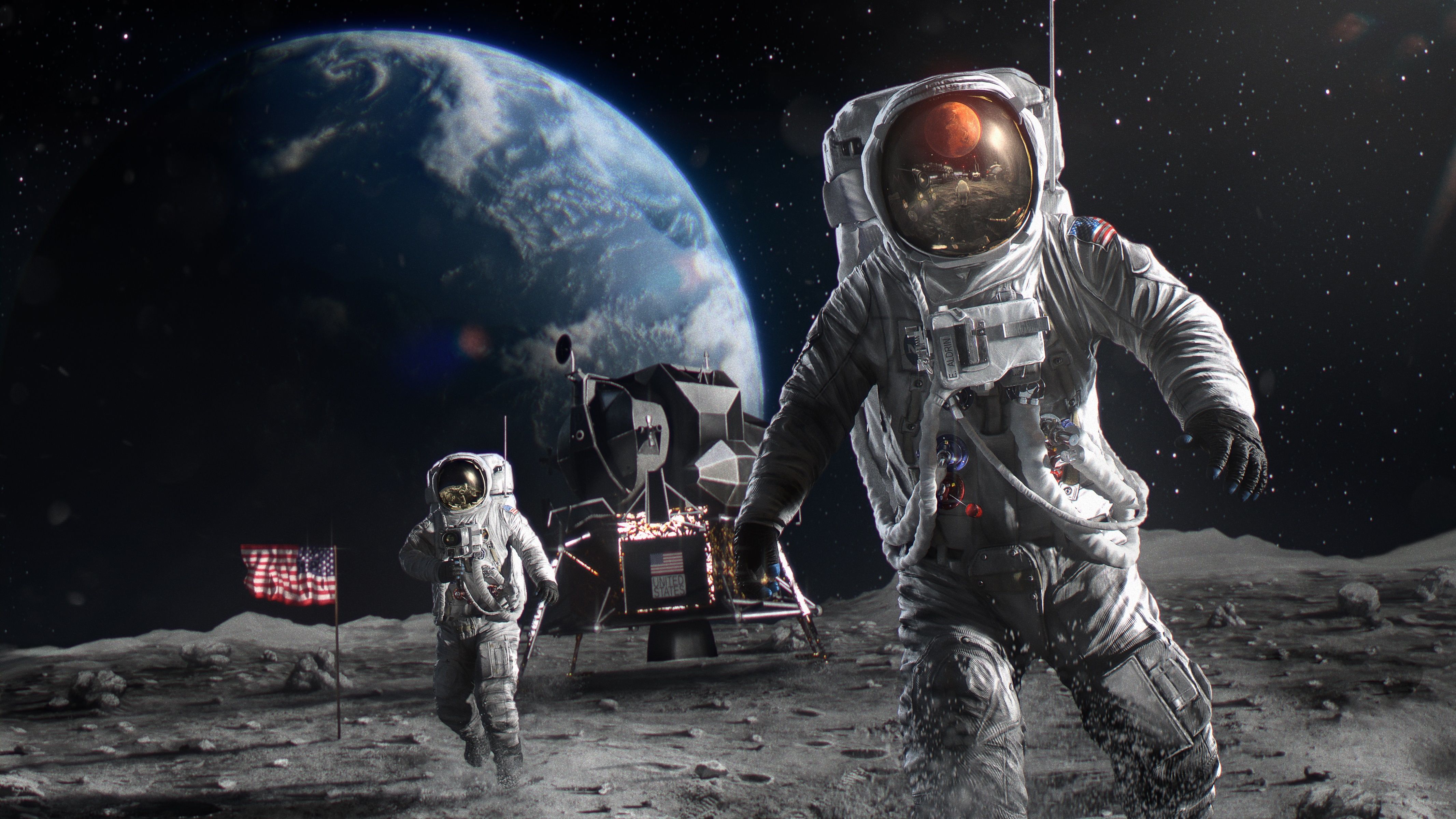 Apollo 11 Moon Landing Wallpaper