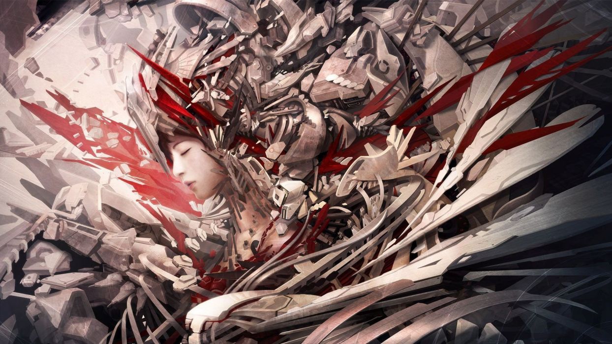 Red And White Anime Wallpapers Wallpaper Cave