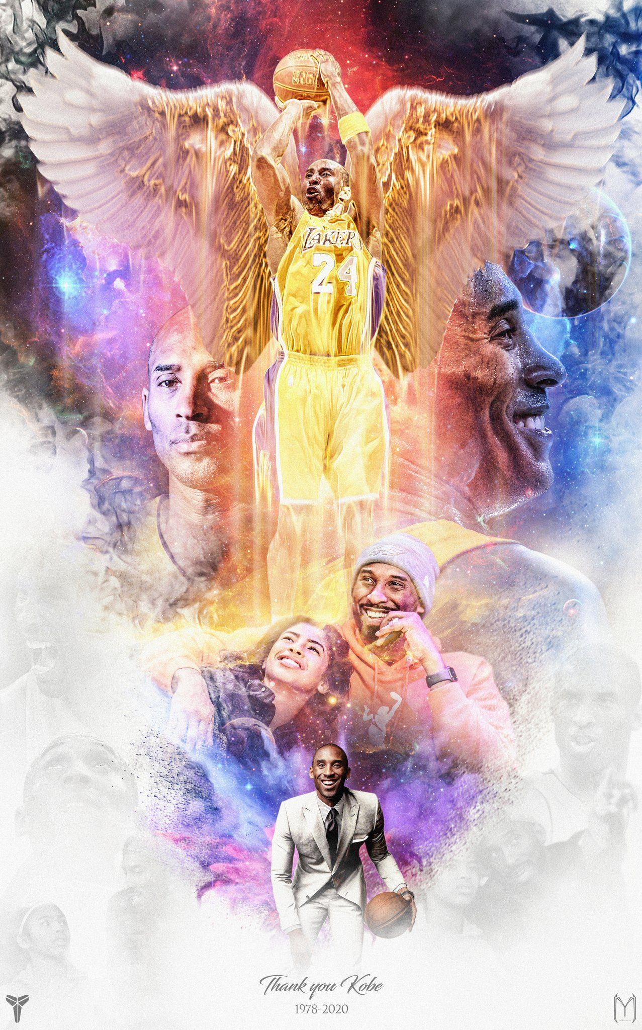 Kobe Bryant Angel Wallpapers Wallpaper Cave