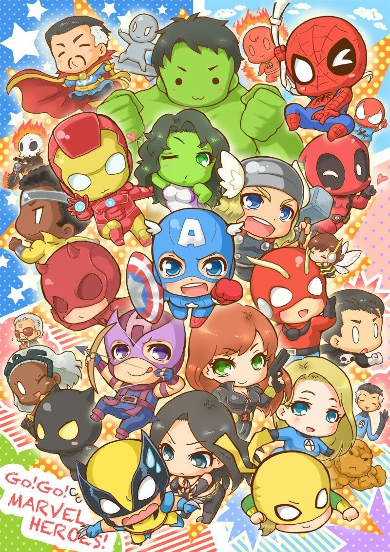 Avengers Chibi Wallpapers Wallpaper Cave