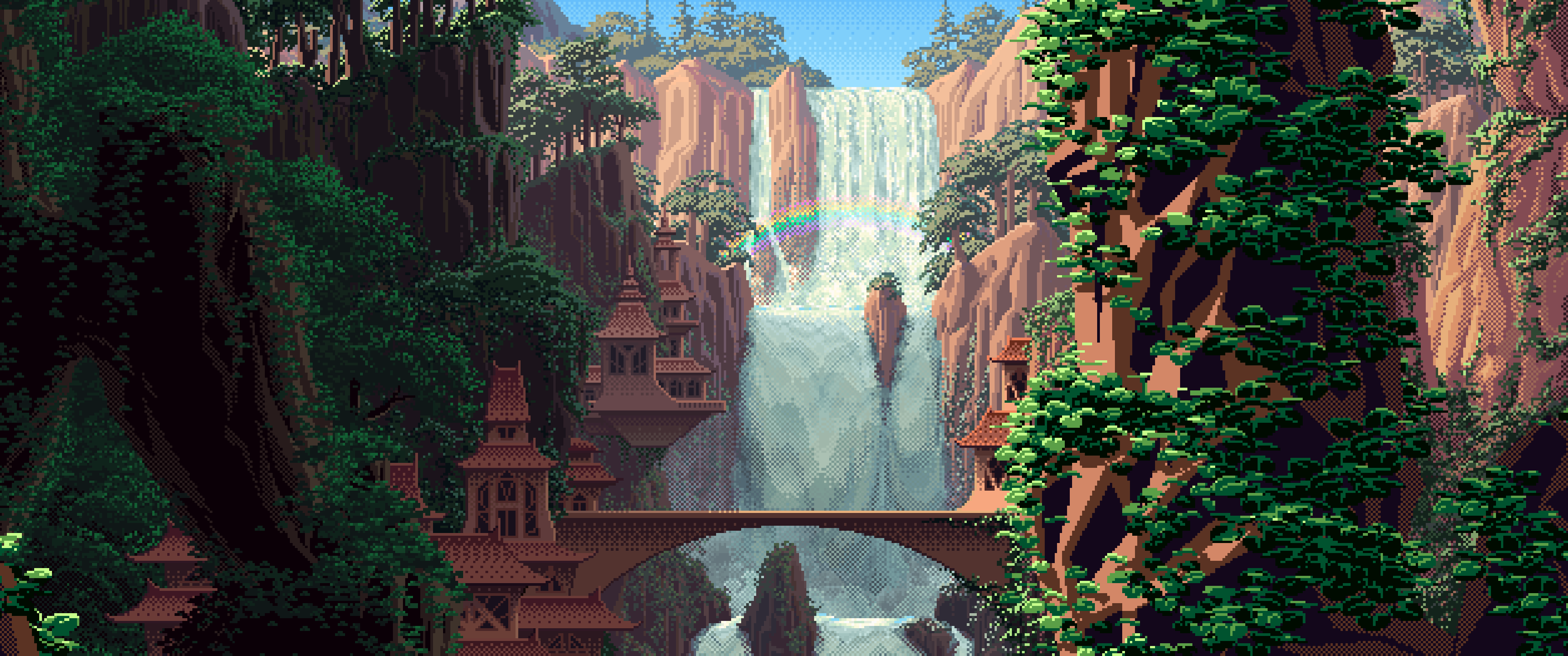 Landscape Pixel Art Wallpapers Wallpaper Cave