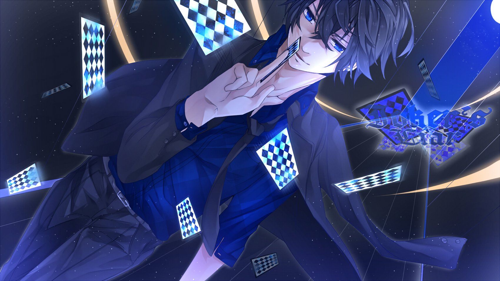 Dark Blue Anime Wallpapers Wallpaper Cave