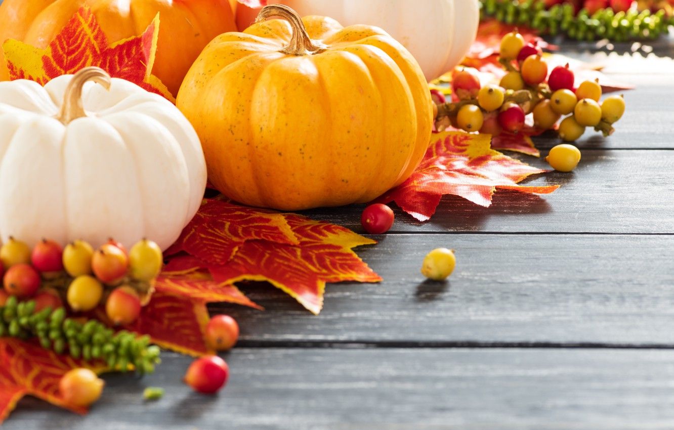 Autumn Leaves With Pumpkins Wallpapers Wallpaper Cave