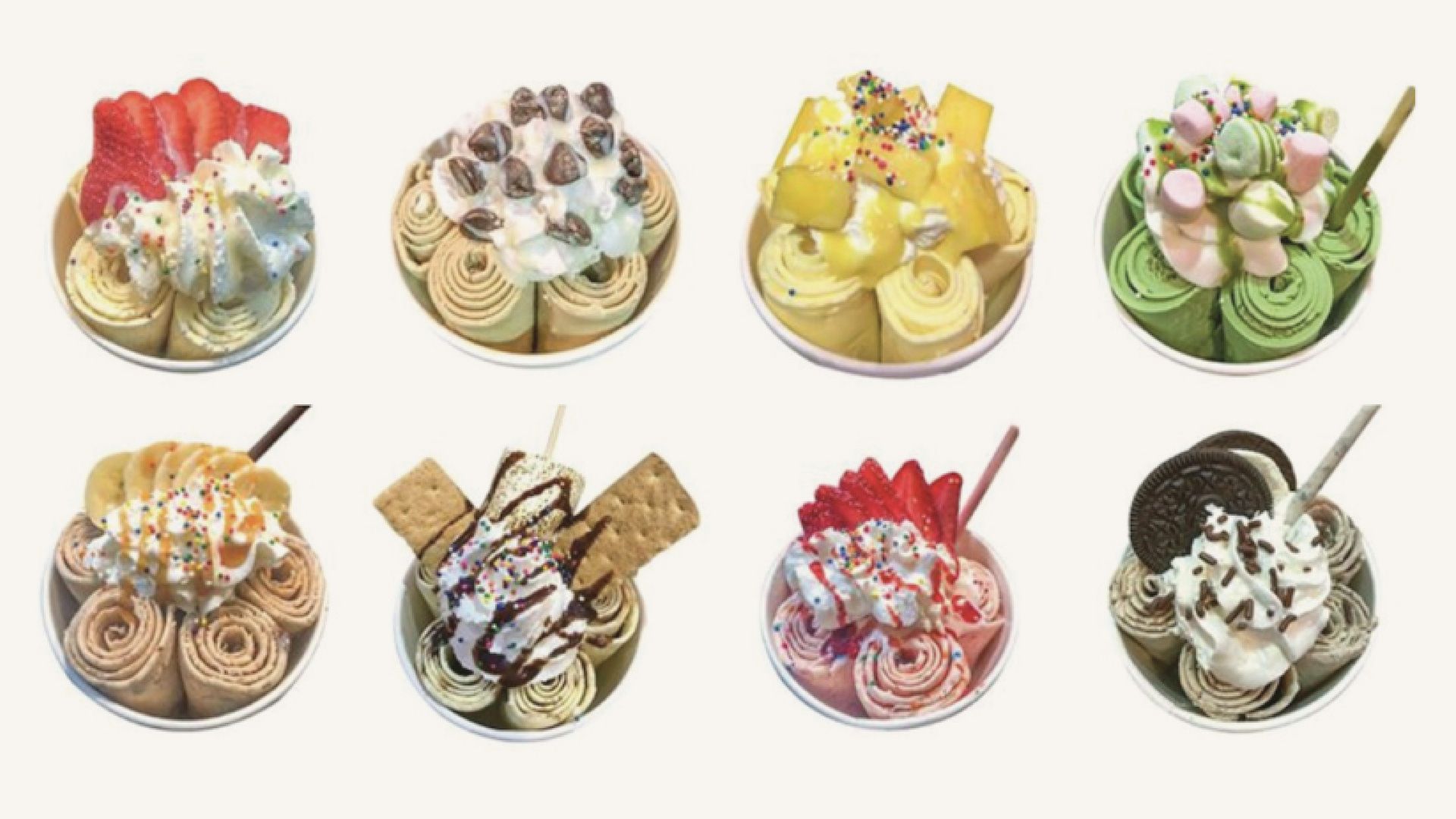 Rolled Ice Cream Wallpapers Wallpaper Cave