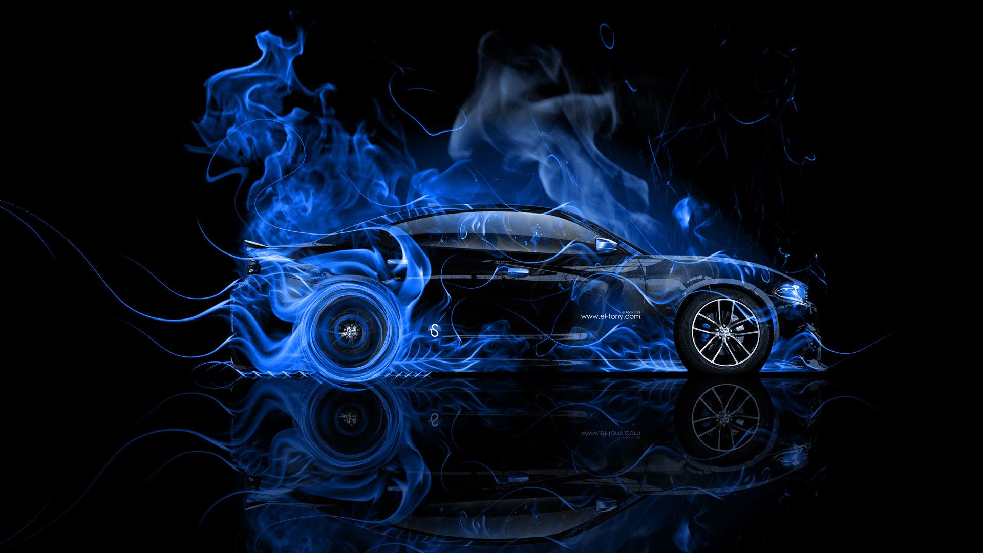 Blue Fire Cars Wallpapers Wallpaper Cave