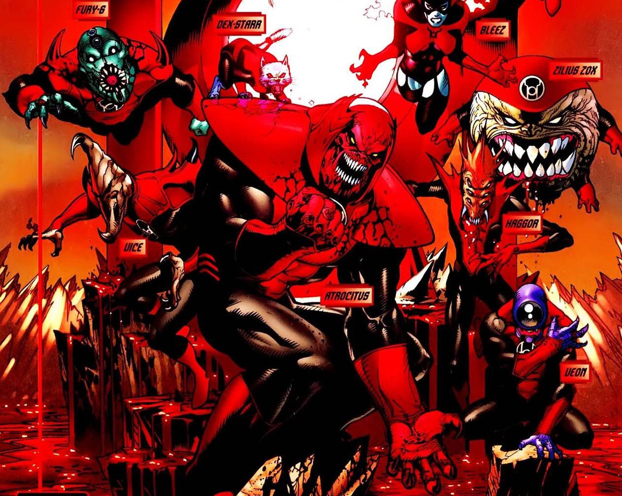 Red Lantern Corps Members Wallpapers Wallpaper Cave
