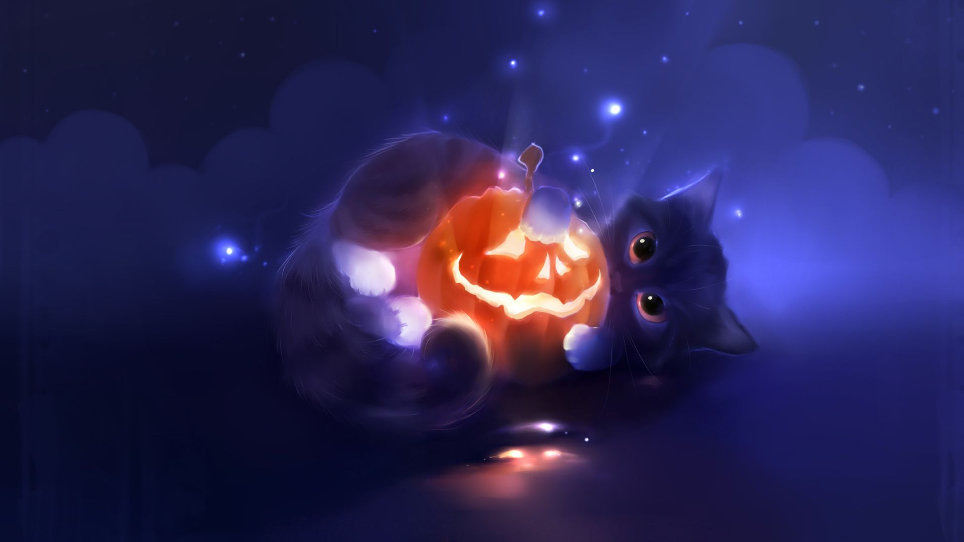 Blue Halloween Wallpapers Wallpaper Cave