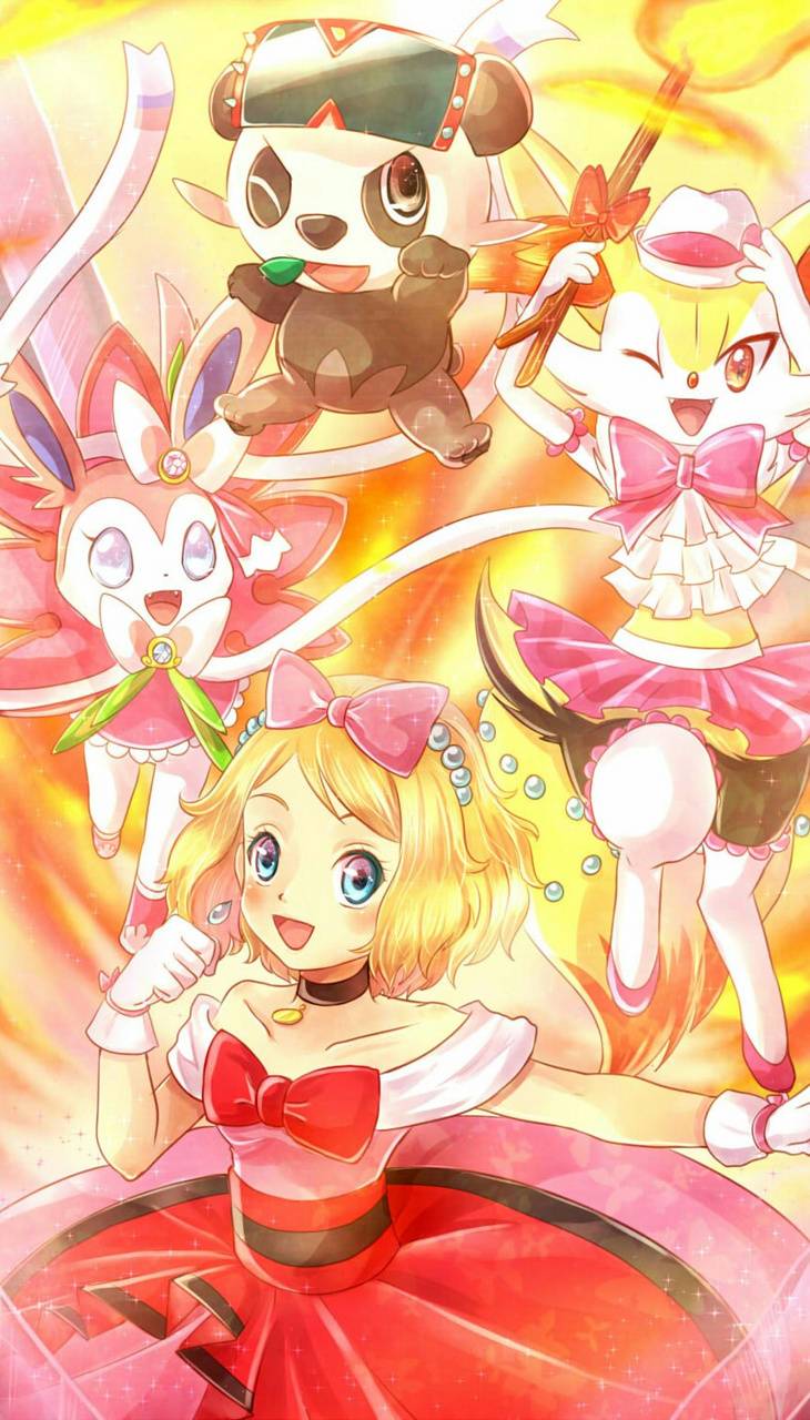 Pokemon XYZ Ash And Serena Wallpapers Wallpaper Cave
