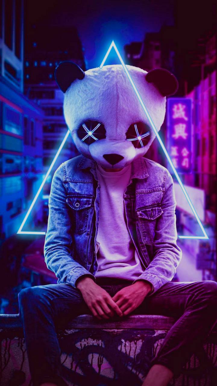 Neon Panda Wallpapers Wallpaper Cave