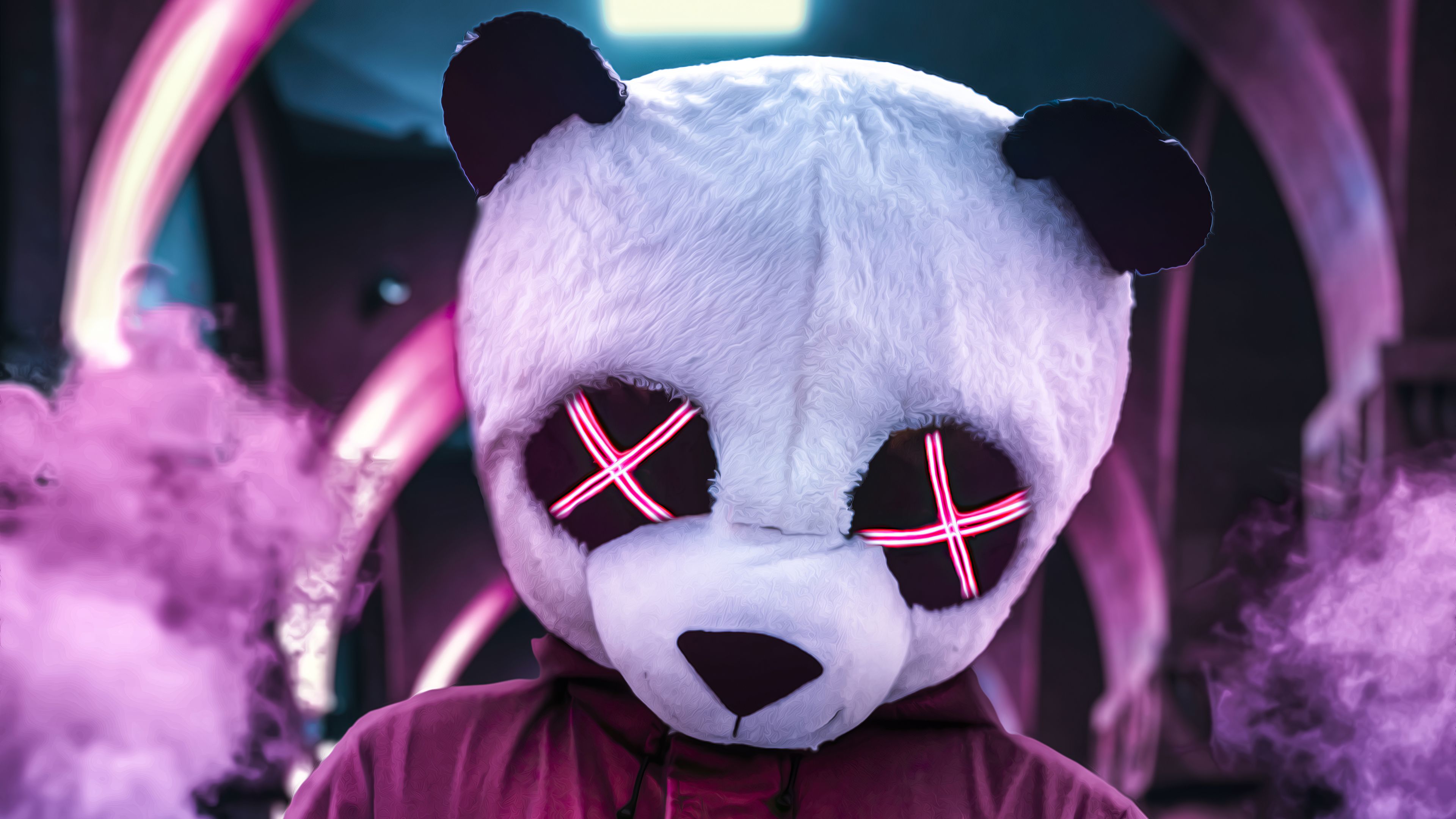 Neon Panda Wallpapers Wallpaper Cave