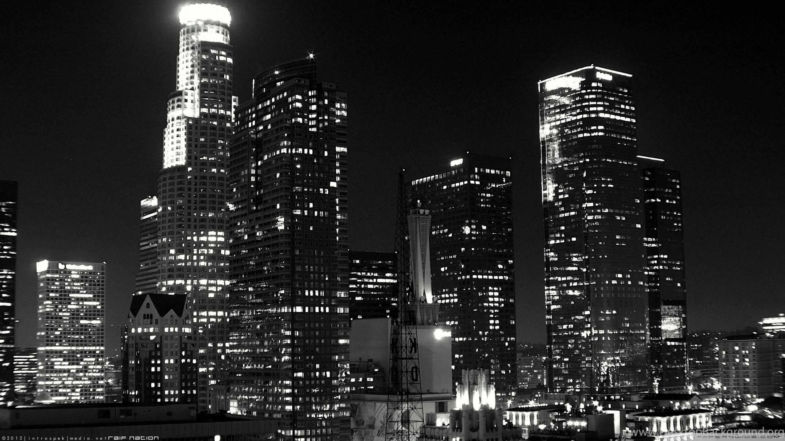 Los Angeles Skyline Wallpapers Wallpaper Cave