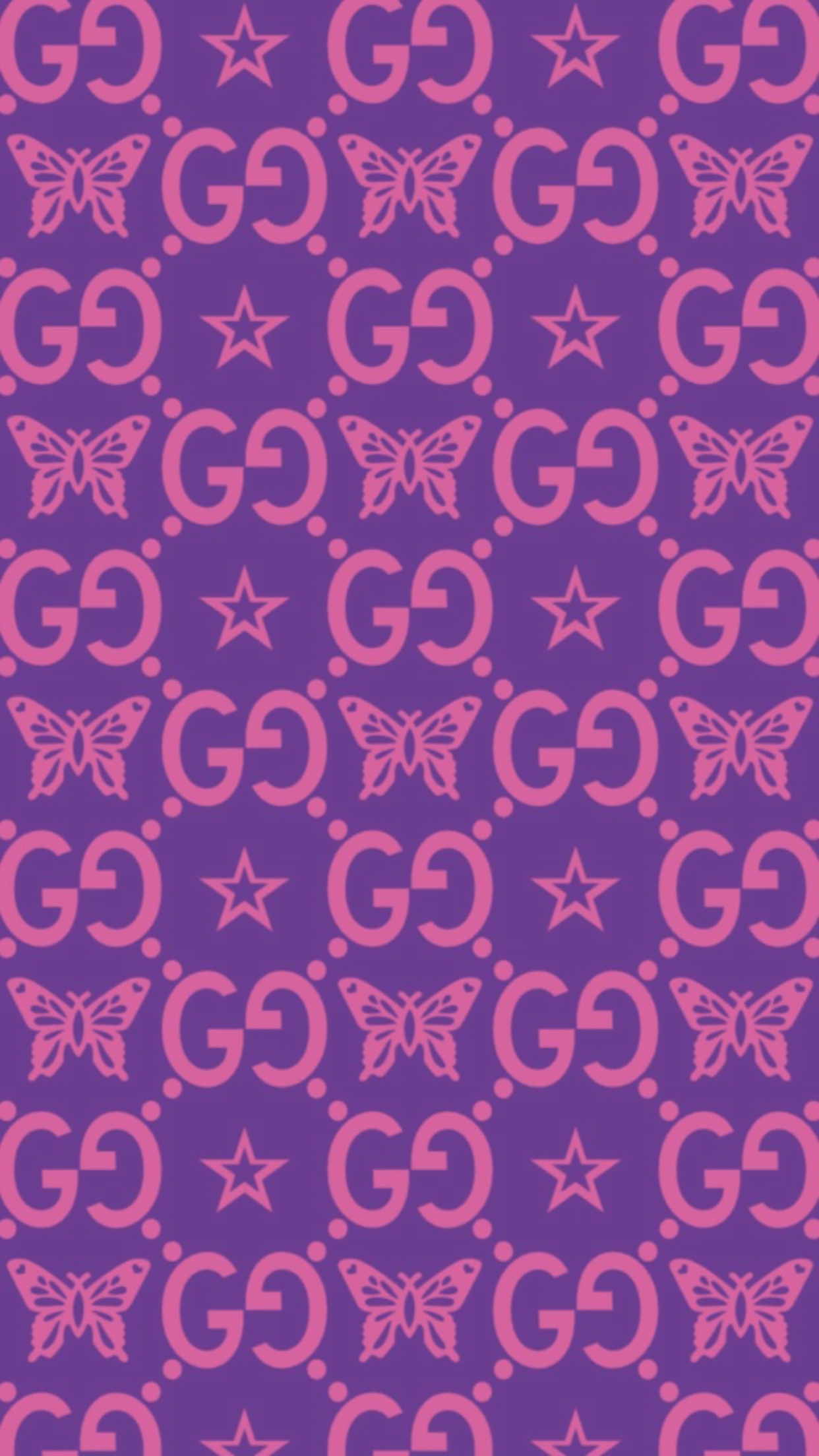 Pink Gucci Logo Wallpaper