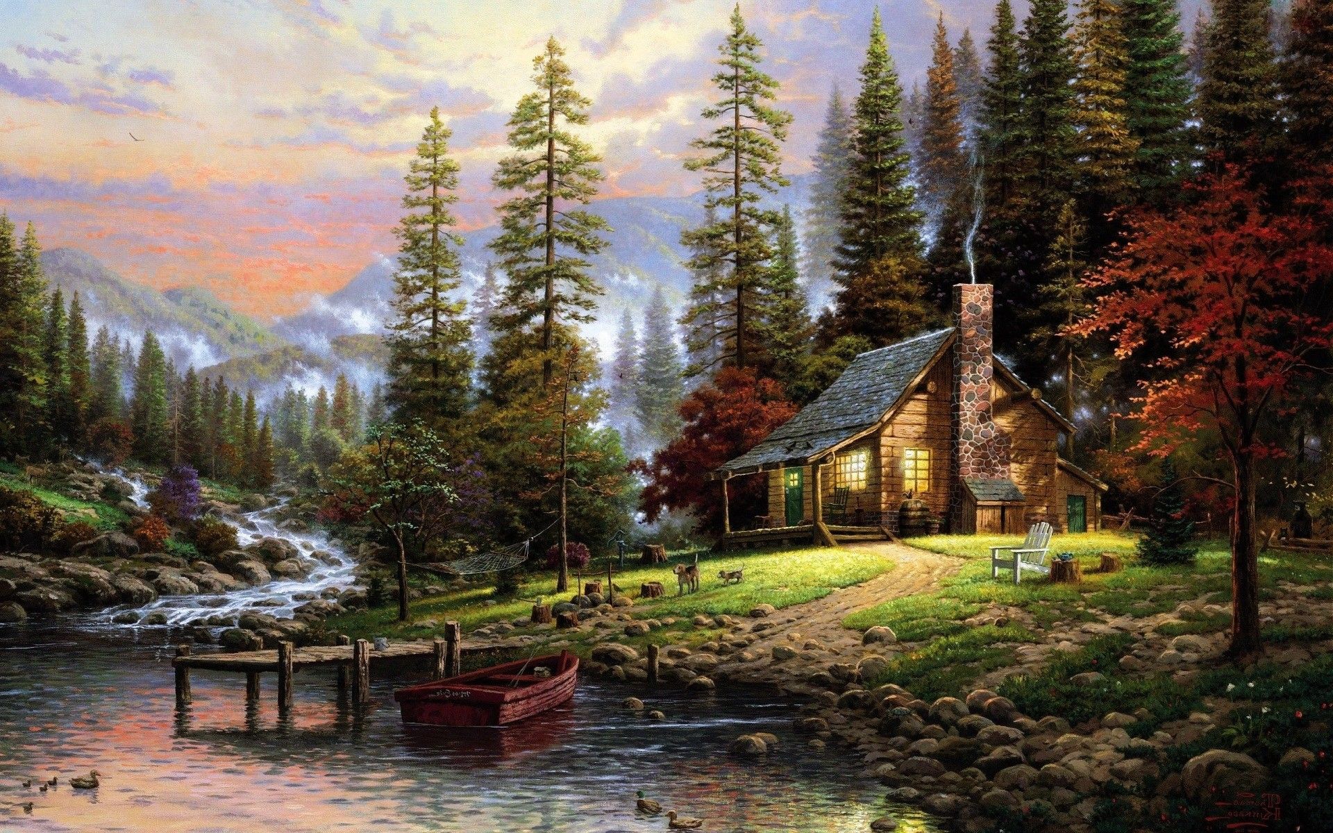 Fall Cottage Wallpapers Wallpaper Cave