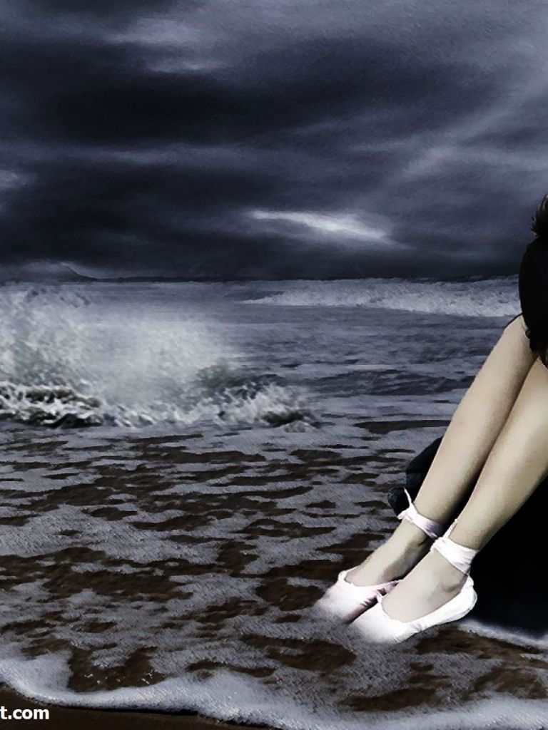 Girl Sad Wallpapers Wallpaper Cave
