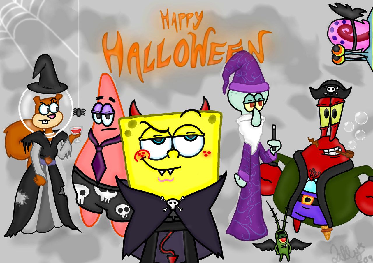 Spongebob Happy Halloween Wallpapers Wallpaper Cave