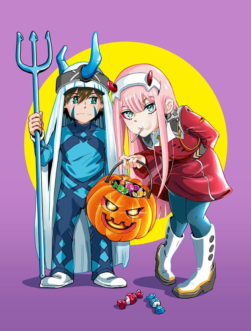 Darling In The Franxx Halloween Wallpapers Wallpaper Cave