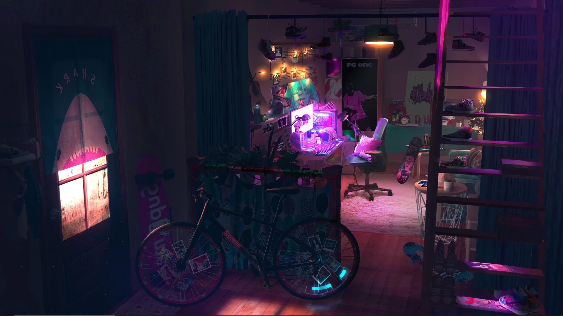 Lofi Night Wallpapers Wallpaper Cave