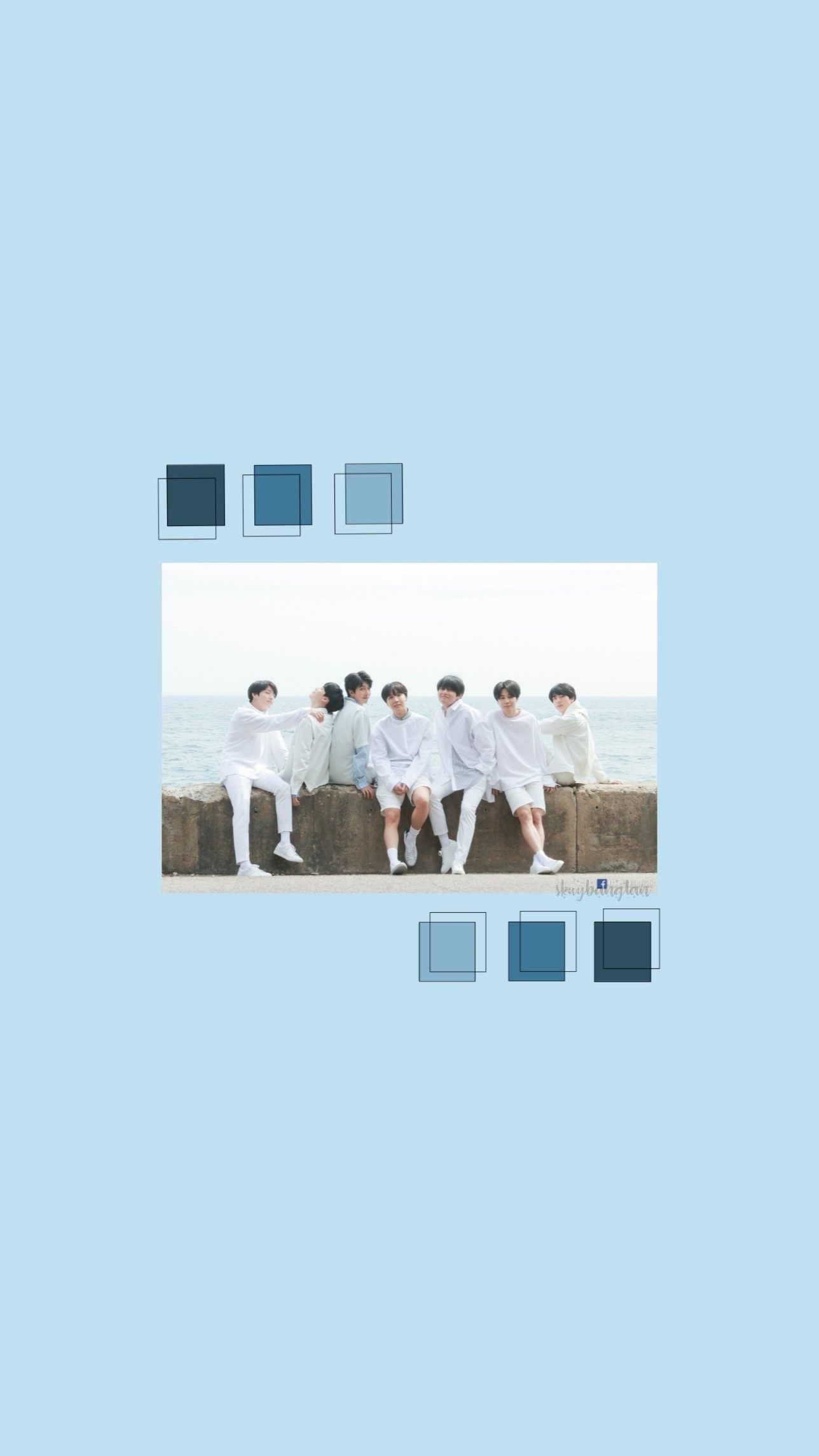 BTS Blue Wallpapers Wallpaper Cave
