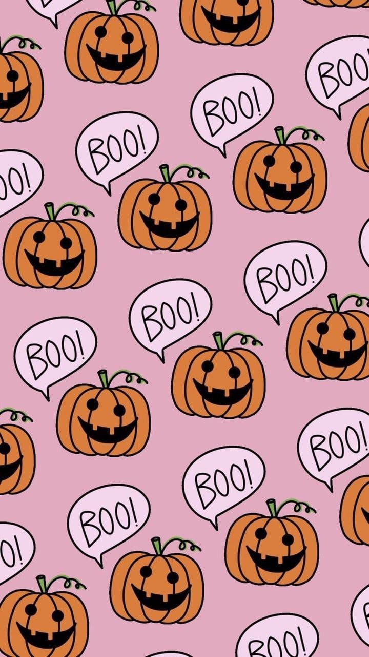 Light Pink Halloween Wallpapers Wallpaper Cave