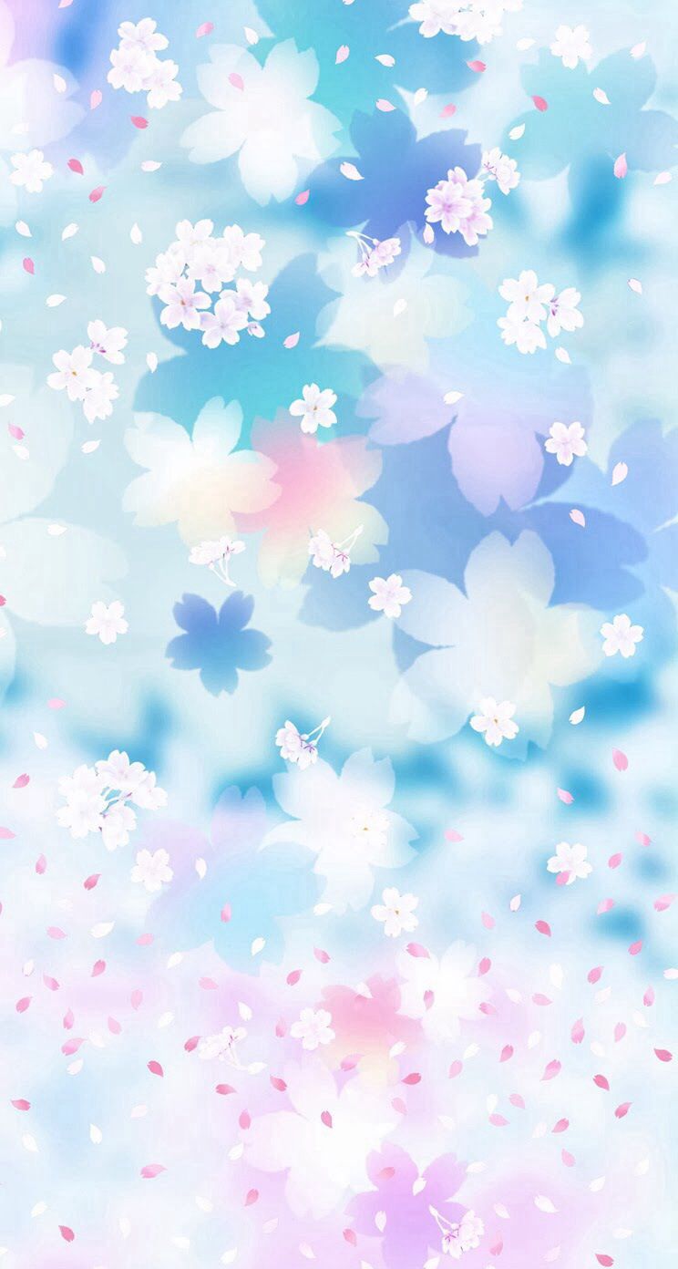 Kawaii Blue Wallpapers Wallpaper Cave