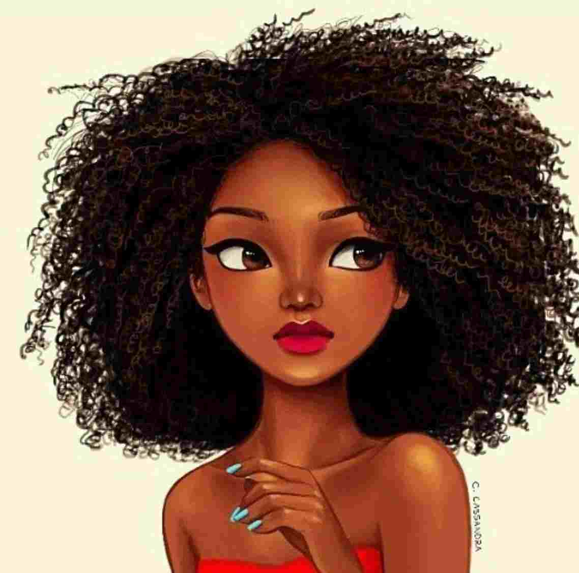 Black Girls Cartoon Wallpapers Wallpaper Cave