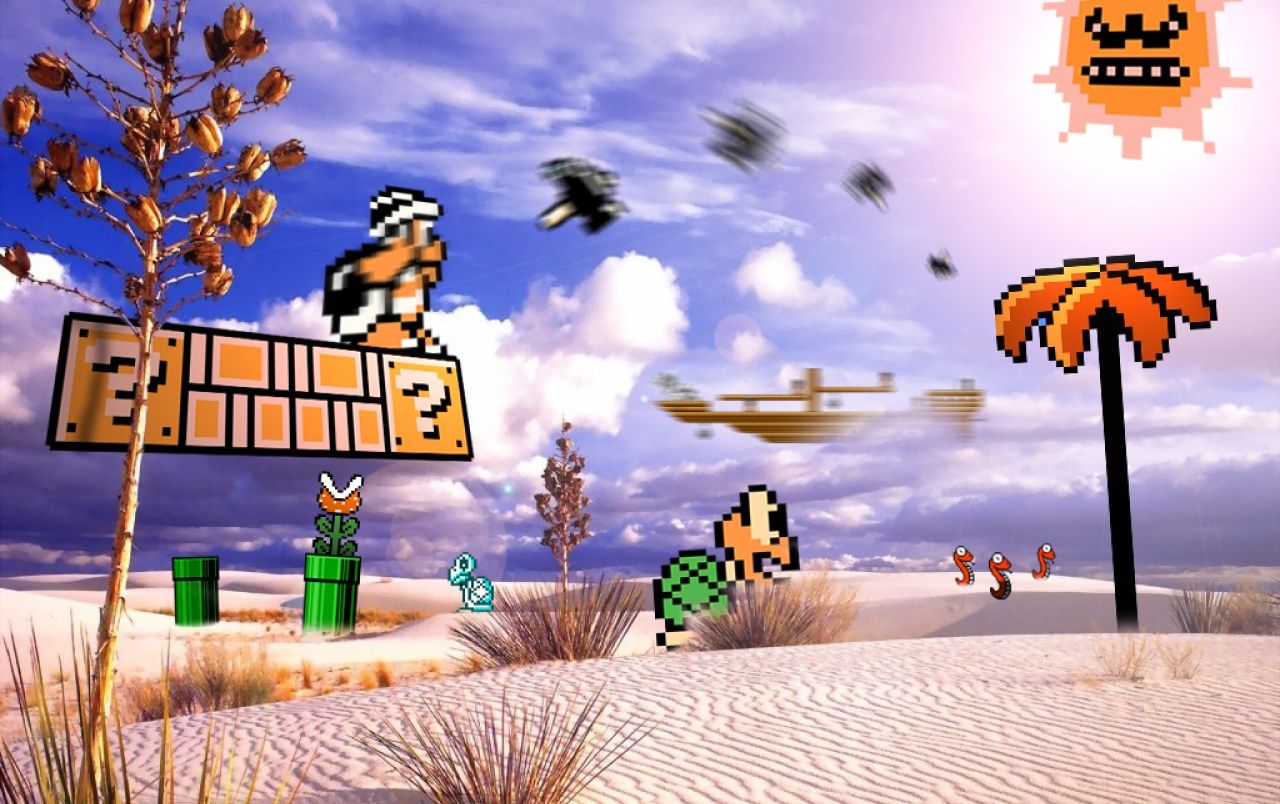 Super Mario Retro Wallpapers Wallpaper Cave