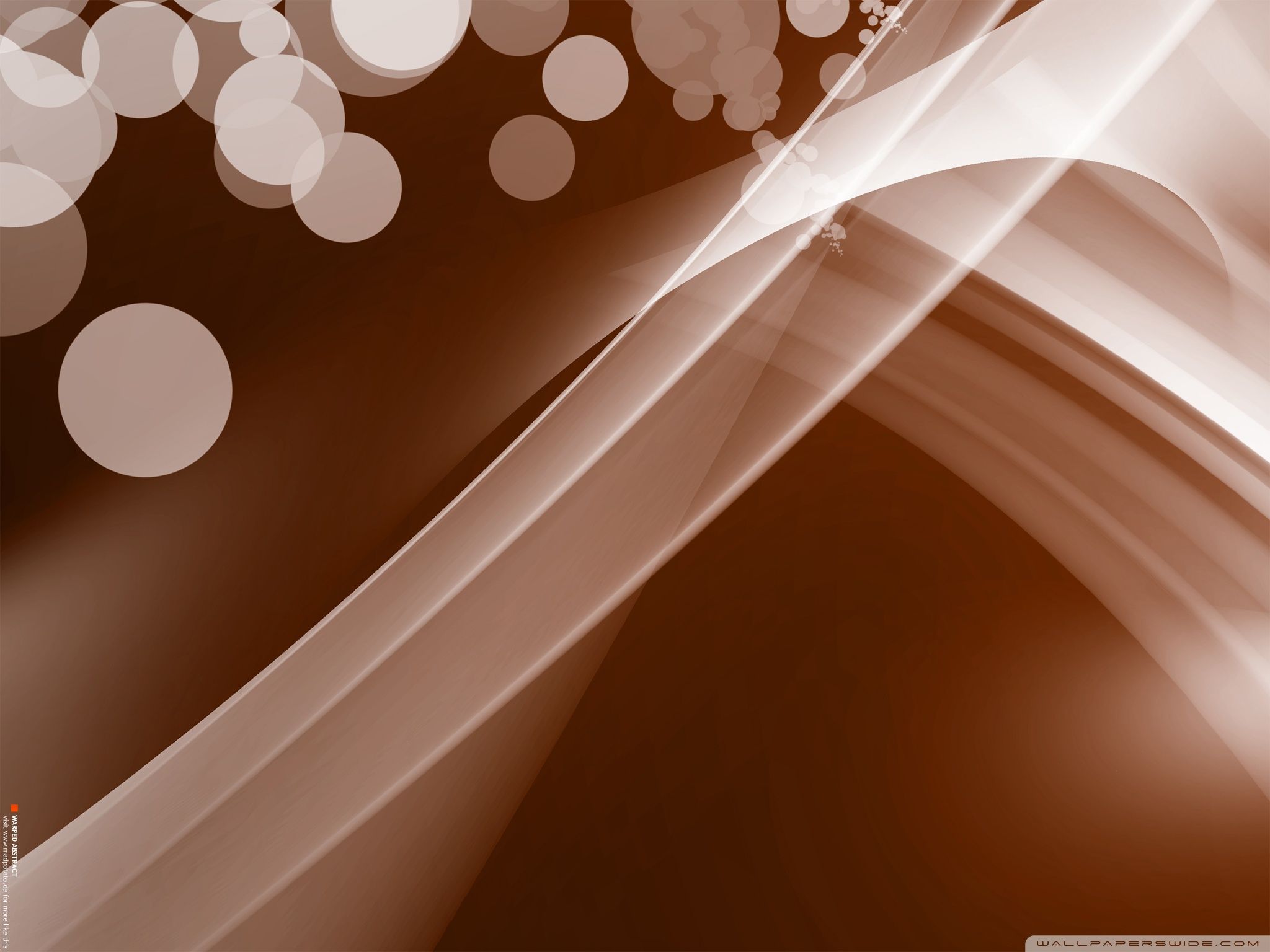 Brown And White Abstract Wallpaper