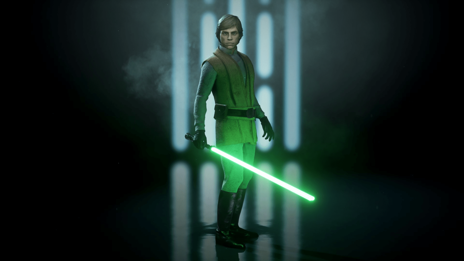 Luke Skywalker Using His Lightsaber Wallpapers Wallpaper