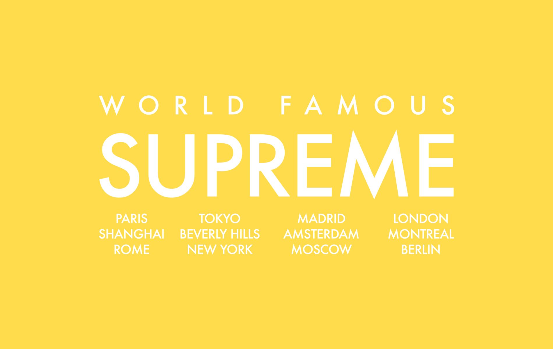 Yellow Supreme Wallpapers Wallpaper Cave