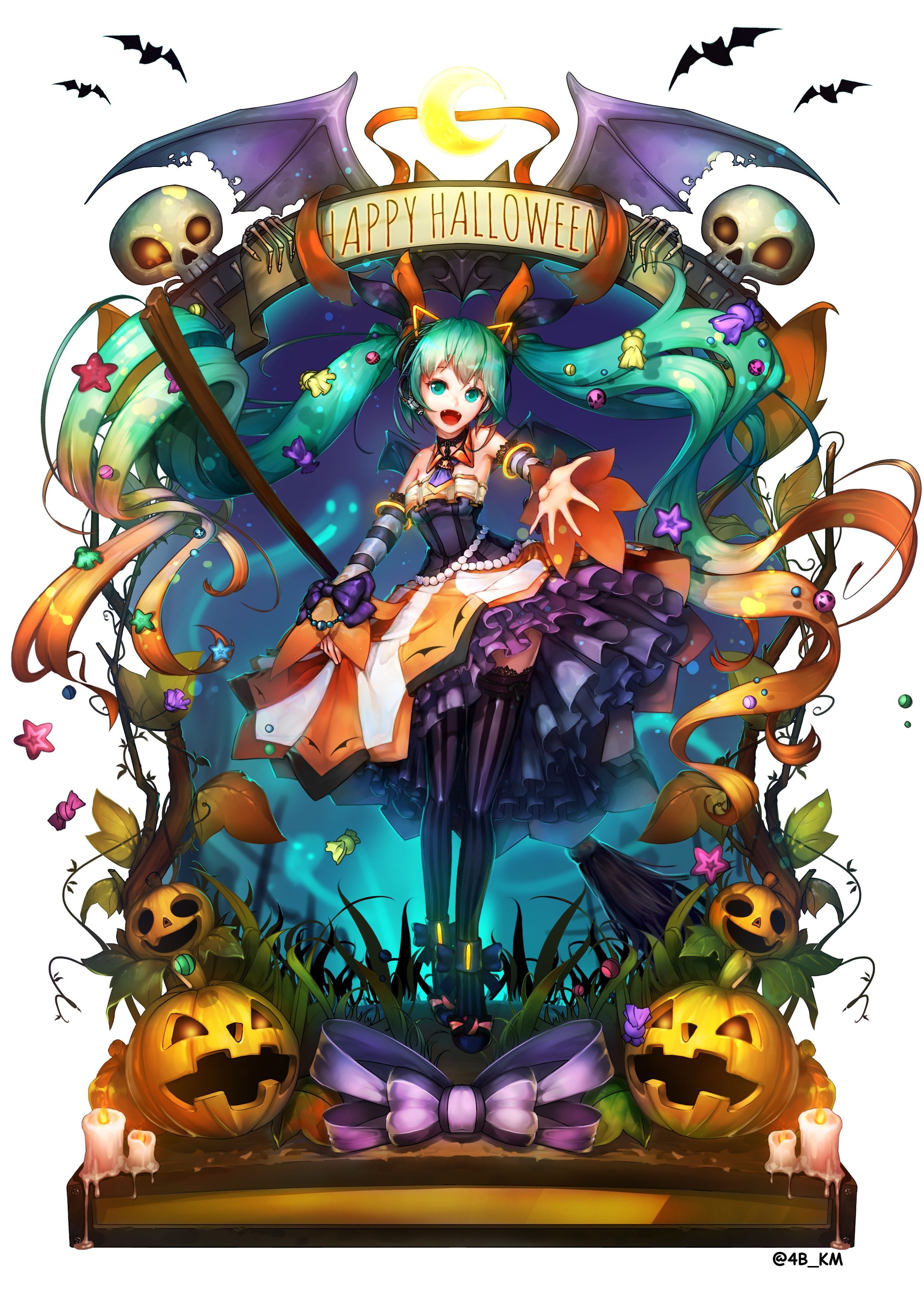 Anime Characters Halloween Wallpapers Wallpaper Cave