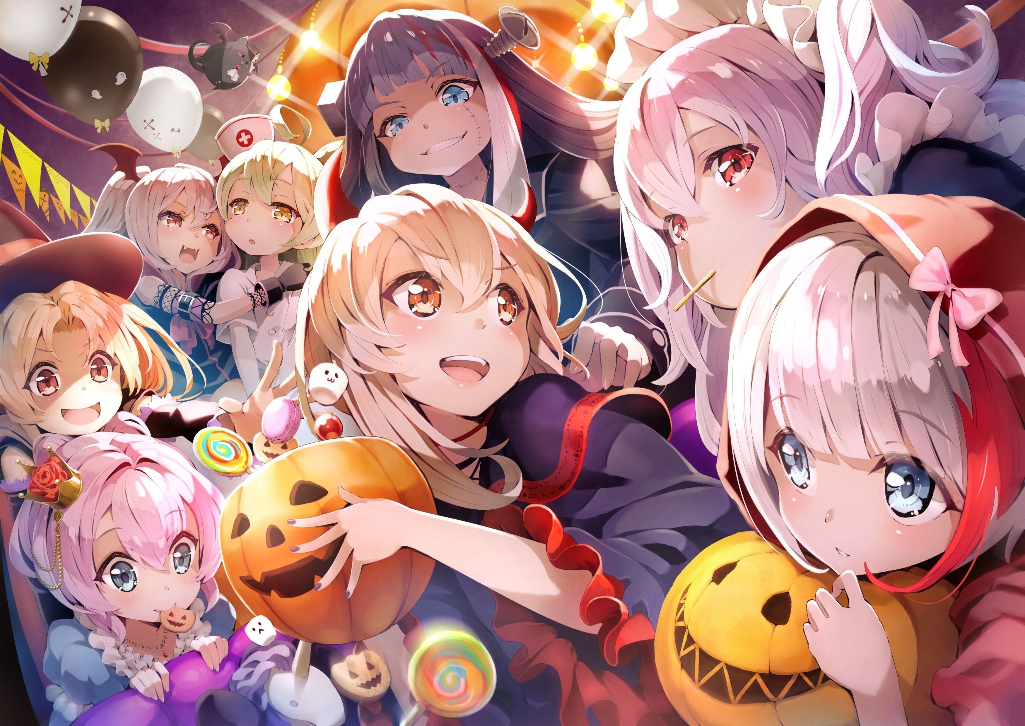 Anime Characters Halloween Wallpapers Wallpaper Cave
