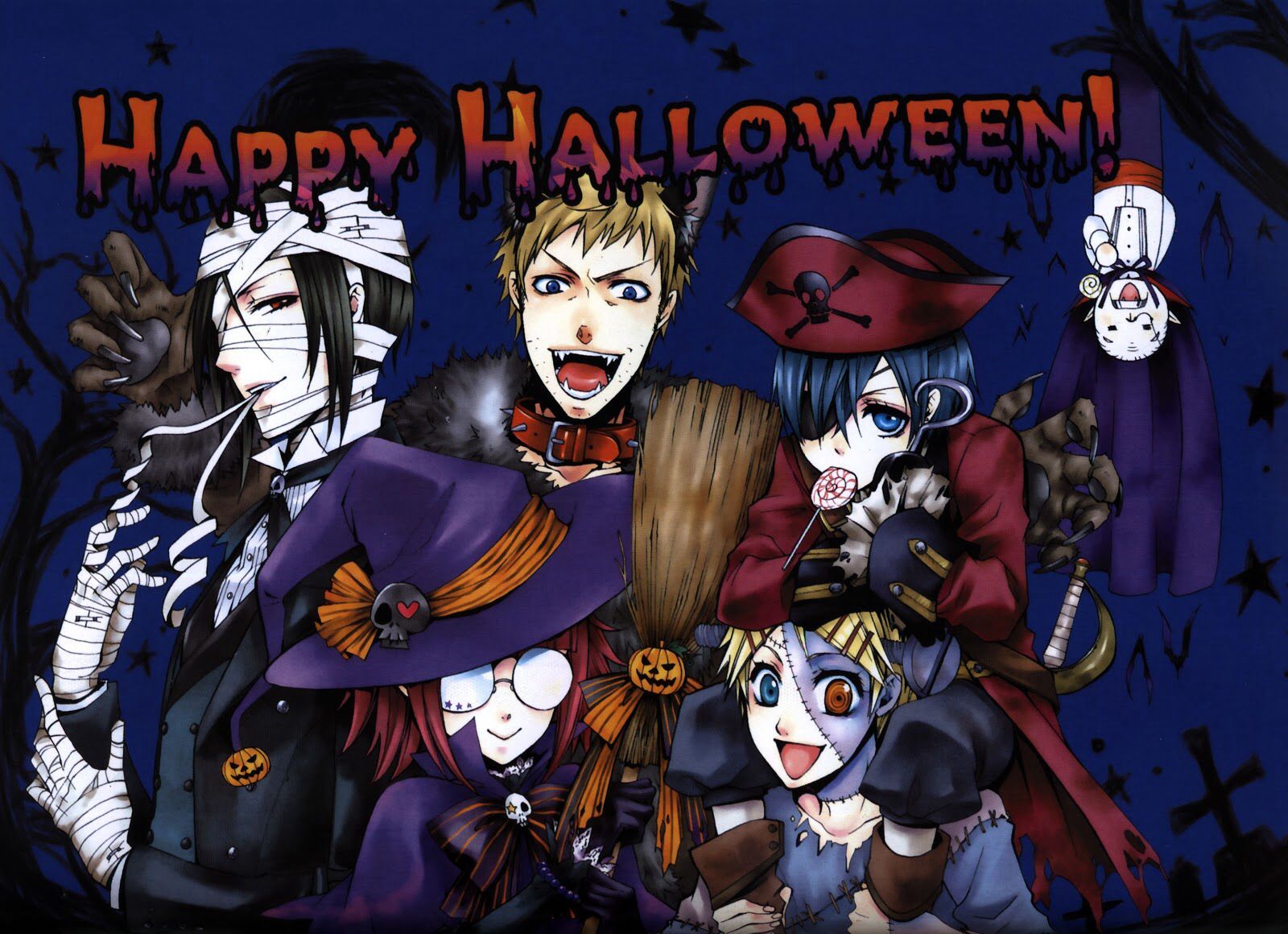 Anime Characters Halloween Wallpapers Wallpaper Cave