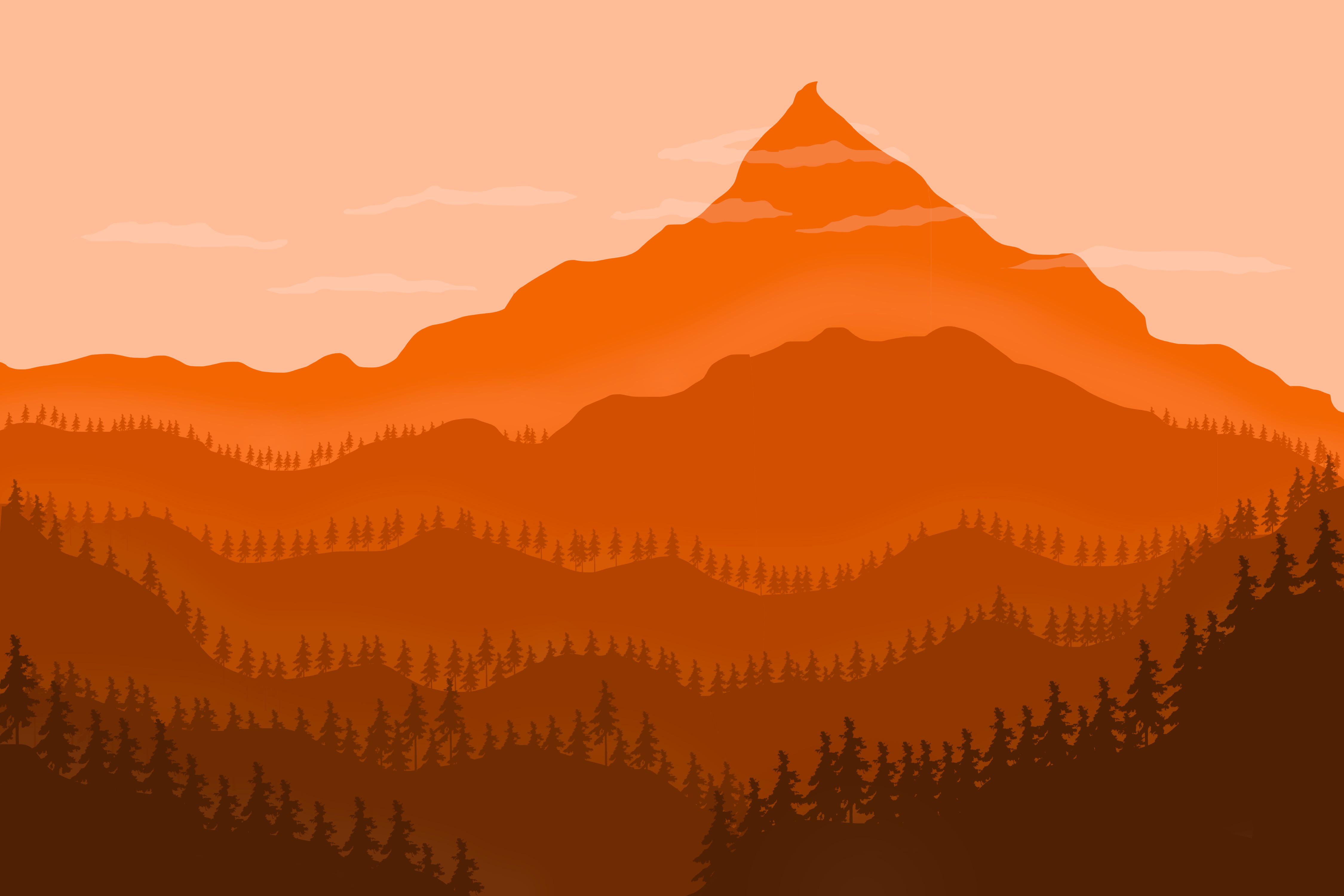 Minimalist Mountain Wallpapers Wallpaper Cave