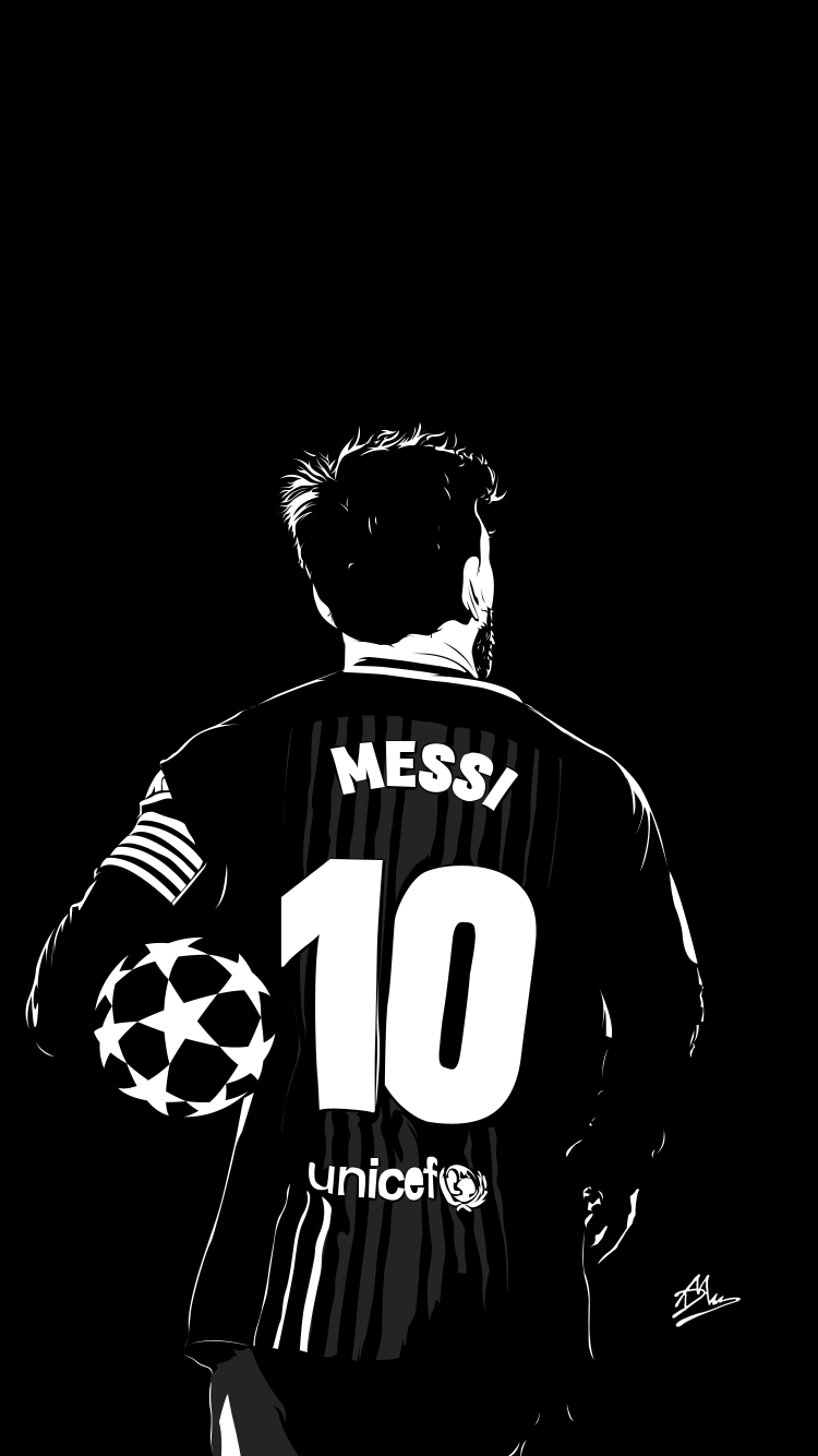 Messi Black And White Wallpapers Wallpaper Cave