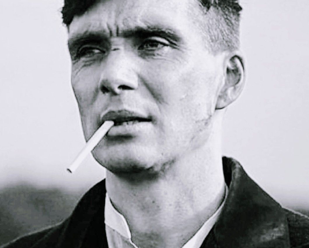 Peaky Blinders Thomas Shelby Cigarette Smoking Black And White HD