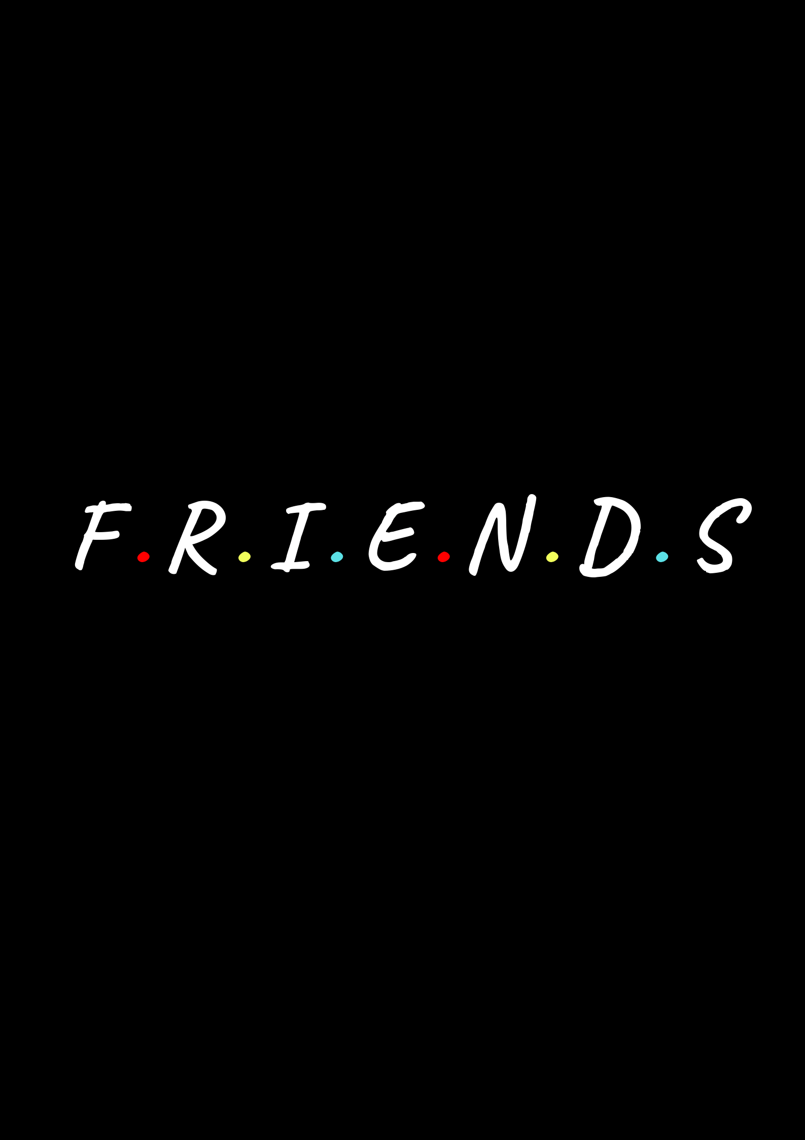Friends Black Wallpapers Wallpaper Cave