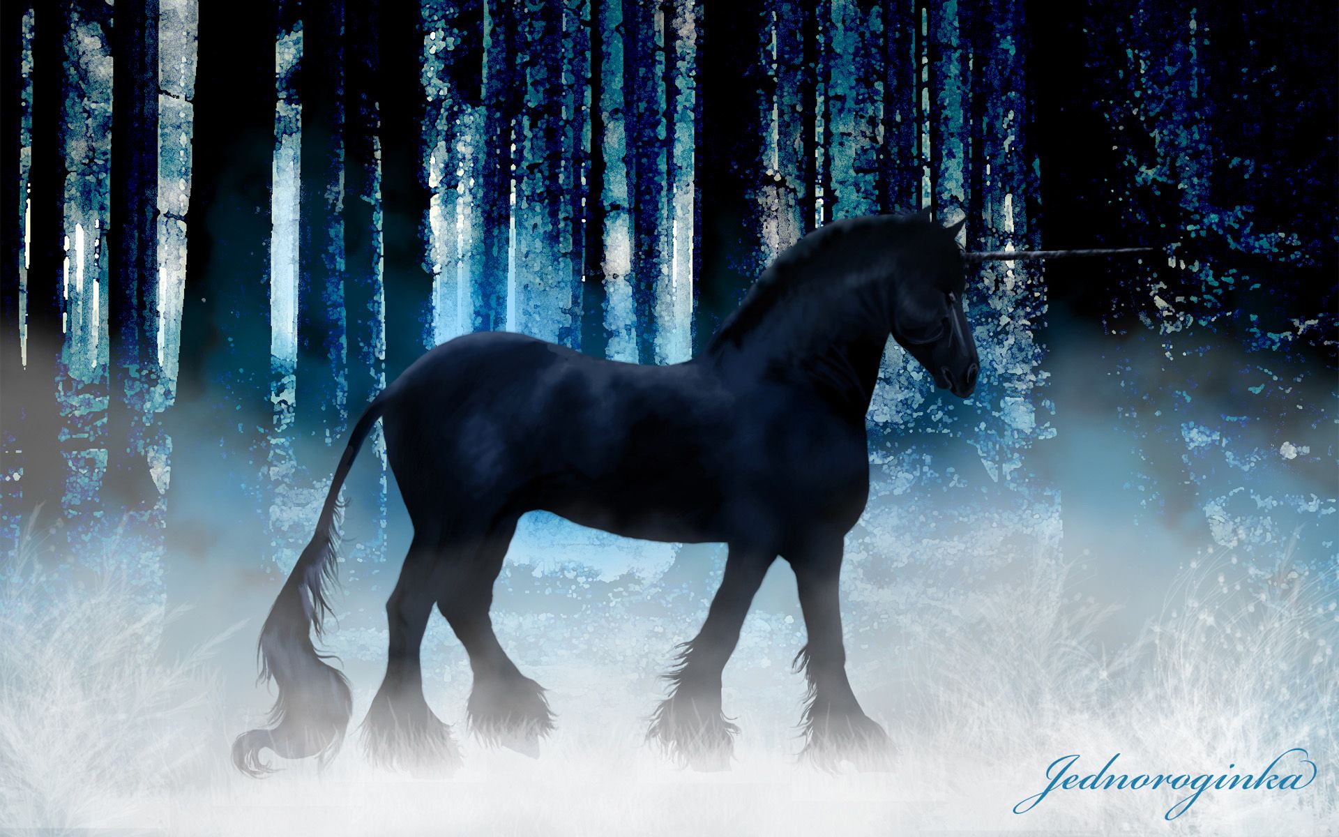 Black Unicorn Wallpapers Wallpaper Cave