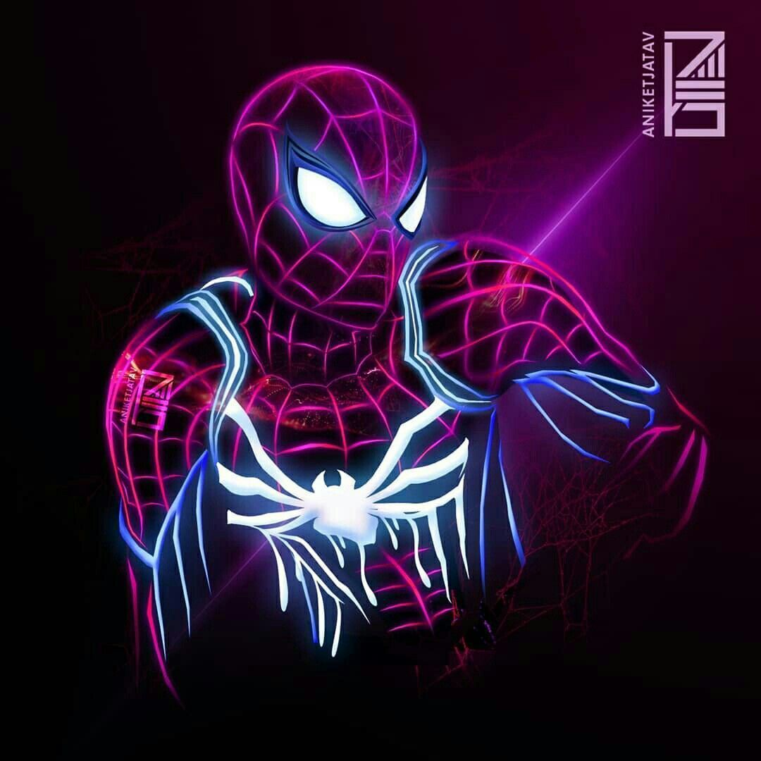 Amoled Neon SpiderMan Wallpapers Wallpaper Cave