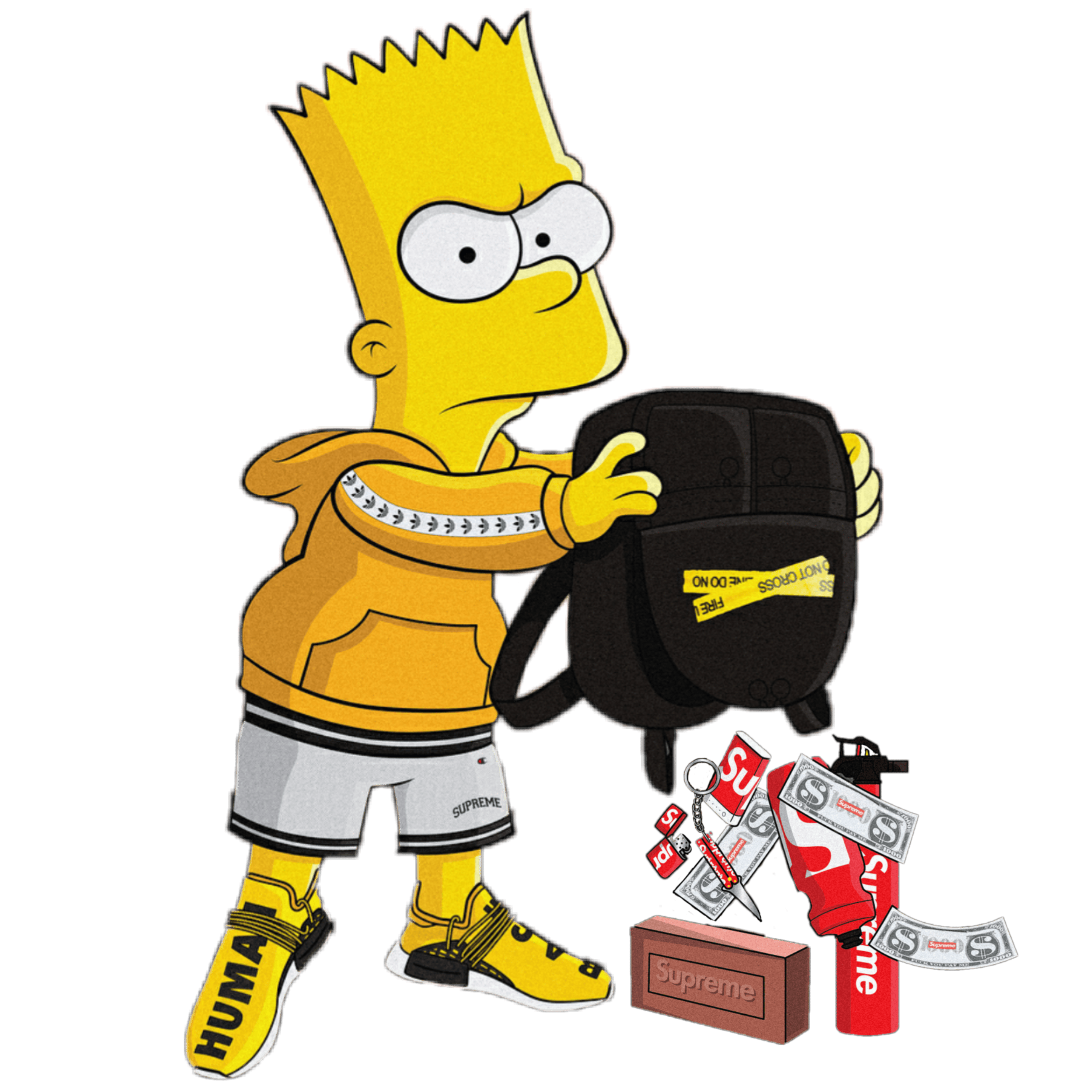Cool Supreme Bart Simpson Wallpapers Wallpaper Cave